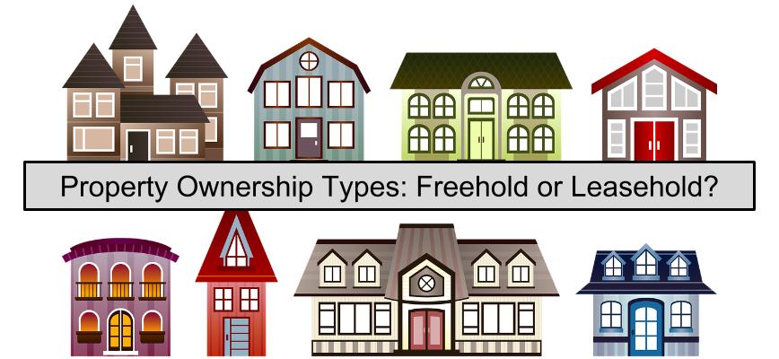 Property ownership type, freehold, leasehold, leasehold